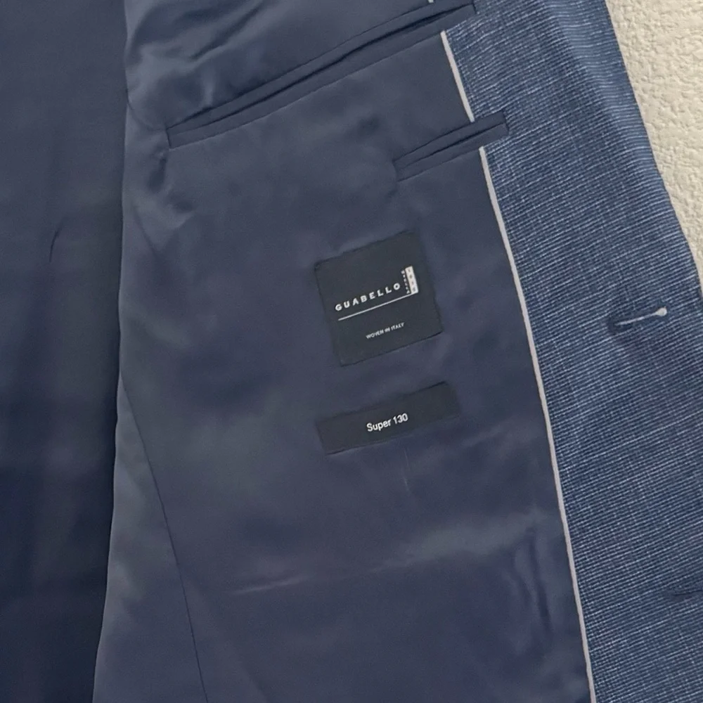 Hugo Boss Phoenix Madisen Men's Suit Two Piece Blue Comfort Fit 100% Wool 40L - Picture 14 of 16